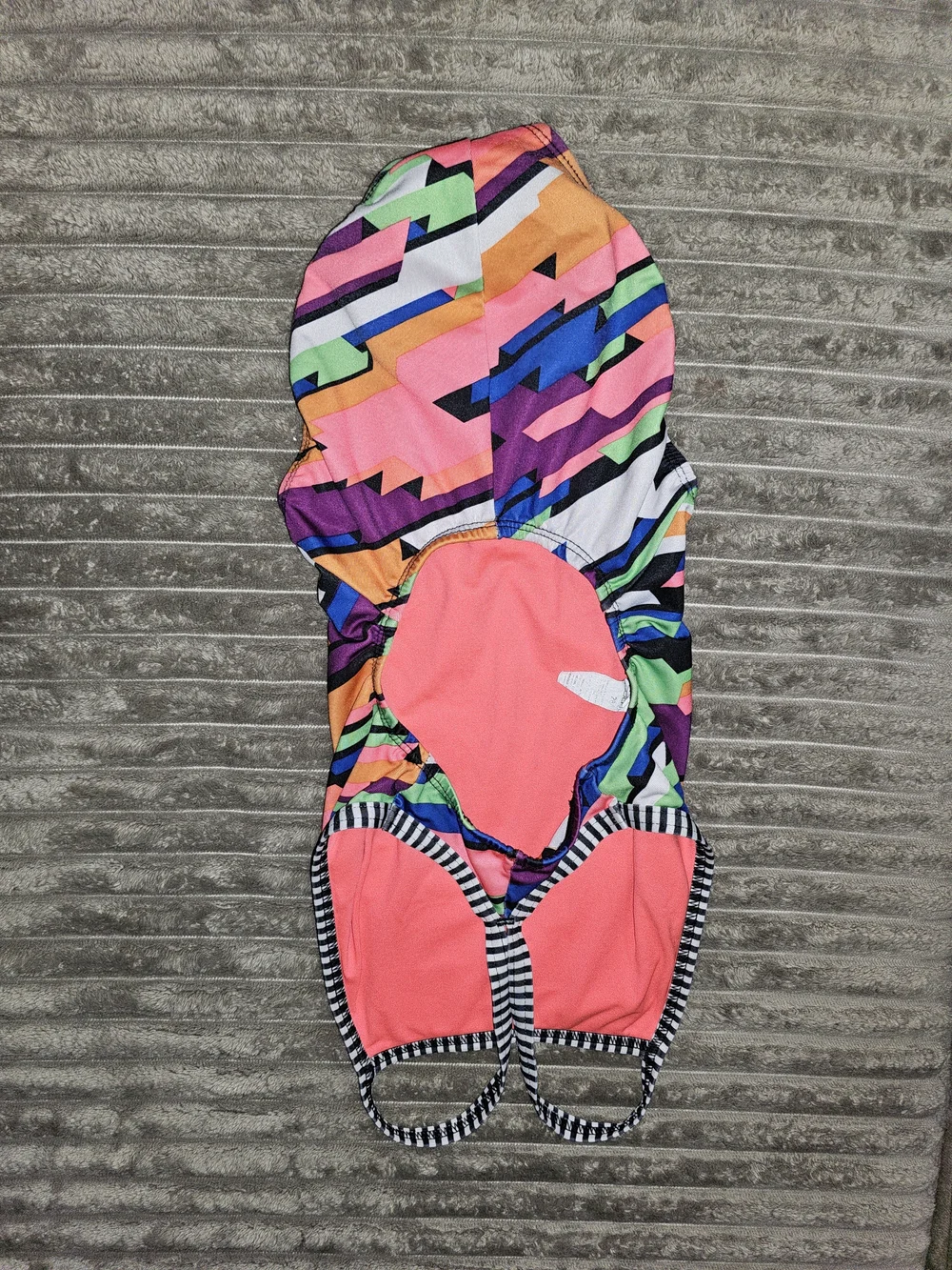 Girls' Multicolor Geometric One-Piece Swimsuit SM3